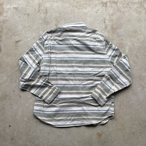 J.Crew striped green button up shirt - Picture 2 of 5